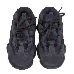 مملوكة مسبقًا Yeezy x Adidas Grey Suede And Mesh Yeezy 500 Utility Low Top Sneakers Size 37 1/3