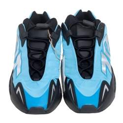 Pre Owned حذاء رياضي ييزي x اديداس بوست 700 MNVN برايت سايان نايلون أزرق مقاس 42  