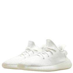 Pre Owned Yeezy x Adidas 350 V2 Cream White Sneakers Size US 11 (EU 45 1/3)