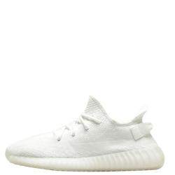 Pre Owned Yeezy x Adidas 350 V2 Cream White Sneakers Size US 11 (EU 45 1/3)