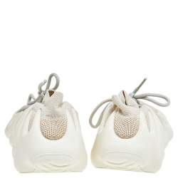 Pre Owned Yeezy x Adidas Off-White Knit Fabric 450 Cloud White Sneakers Size 42