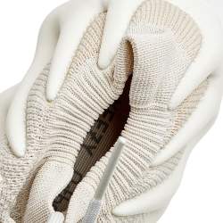 Pre Owned Yeezy x Adidas Off-White Knit Fabric 450 Cloud White Sneakers Size 42