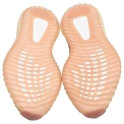 Pre Owned Yeezy x Adidas Beige Cotton Knit Boost 350 V2 Sneakers Size 44