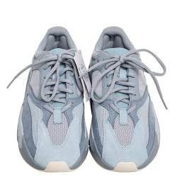 مملوكة مسبقًا Yeezy x Adidas Grey/Blue Leather And Suede Boost 700 Inertia Sneakers Size 41 1/3
