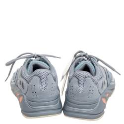 مملوكة مسبقًا Yeezy x Adidas Grey/Blue Leather And Suede Boost 700 Inertia Sneakers Size 41 1/3