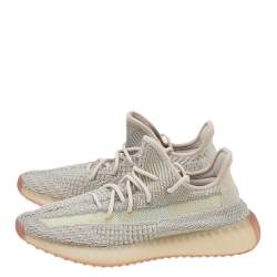 Pre Owned حذاء رياضي ييزي x أديداس بوست 350 ڨي2 سيتيرين قماش تريكو متعدد الألوان مقاس 42