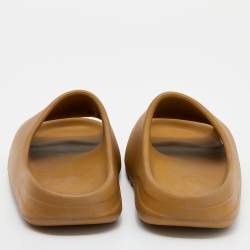 Pre Owned Yeezy x Adidas Ochre Rubber Core Slide Size 46