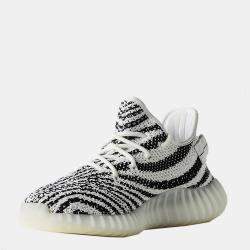 Pre Owned Yeezy x Adidas 350 V2 Zebra Sneakers Size US 11 (EU 45 1/3)