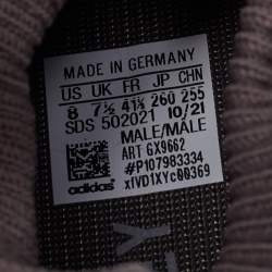 Pre Owned Adidas x Yeezy Olive Green Knit Fabric 450 Cinder Sneakers Size 41 1/3