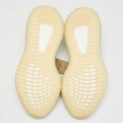 مملوكة مسبقًا حذاء رياضي ييزي x أديداس بوست 350 V2 قماش تريكو أبيض برباط خفيف مقاس 42