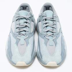 Pre Owned Yeezy x Adidas Two-Tone Suede and Mesh Boost 700 Inertia Sneakers Size 40 2/3