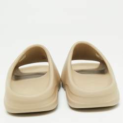 Pre Owned Yeezy x Adidas Beige Rubber Slide Pure Sandals Size 42