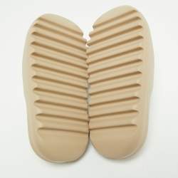 Pre Owned Yeezy x Adidas Beige Rubber Slide Pure Sandals Size 42