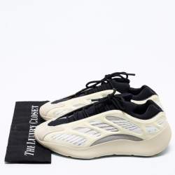 Pre Owned حذاء رياضي ييزي x أديداس 700 ڨي3 ازايل قماش ومطاط كريمي مقاس 44