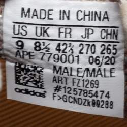 Pre Owned حذاء رياضي ييزي x أديداس ييزي بوست 380 قماش متعدد الألوان برباط مقاس 42.5