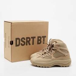 Yeezy x Adidas Brown Suede and Mesh DSRT BT Desert Boots Size 38 2/3