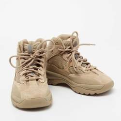 Yeezy x Adidas Brown Suede and Mesh DSRT BT Desert Boots Size 38 2/3