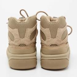 Yeezy x Adidas Brown Suede and Mesh DSRT BT Desert Boots Size 38 2/3