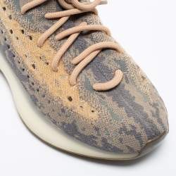 مملوكة مسبقًا Yeezy x Adidas Beige Knit Fabric Yeezy Boost 380 Mist Sneakers Size 40