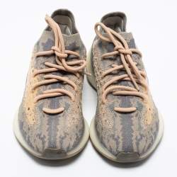 مملوكة مسبقًا Yeezy x Adidas Beige Knit Fabric Yeezy Boost 380 Mist Sneakers Size 40