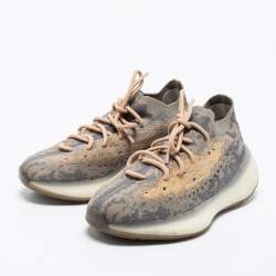 مملوكة مسبقًا Yeezy x Adidas Beige Knit Fabric Yeezy Boost 380 Mist Sneakers Size 40