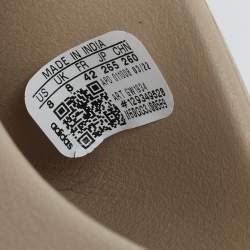 Pre Owned Yeezy x adidas Beige Rubber Flat Slides Size 42