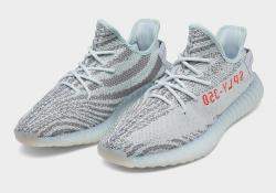 Pre Owned Yeezy x Adidas 350 Blue Tint Sneakers Size US 7 (EU 40)