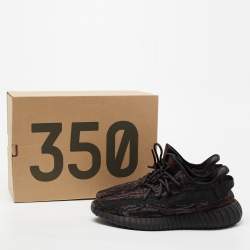 Pre Owned Yeezy x Adidas Multicolor Knit Fabric 'MX Rock' Boost 350 V2 Low Top Sneakers Size 46 