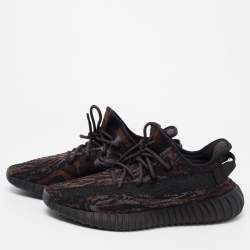 Pre Owned Yeezy x Adidas Multicolor Knit Fabric 'MX Rock' Boost 350 V2 Low Top Sneakers Size 46 