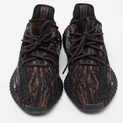 Pre Owned Yeezy x Adidas Multicolor Knit Fabric 'MX Rock' Boost 350 V2 Low Top Sneakers Size 46 