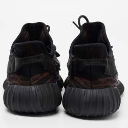 Pre Owned Yeezy x Adidas Multicolor Knit Fabric 'MX Rock' Boost 350 V2 Low Top Sneakers Size 46 