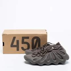 مملوكة مسبقًا Yeezy x Adidas Olive Grey Knit Fabric Yeezy Boost 450 Cinder Sneakers Size 40 2/3