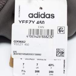 مملوكة مسبقًا Yeezy x Adidas Olive Grey Knit Fabric Yeezy Boost 450 Cinder Sneakers Size 40 2/3
