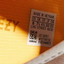 Pre Owned Yeezy x Adidas Beige Mesh Boost 350 V2 Mono Mist Low Top Sneakers Size 41 1/3