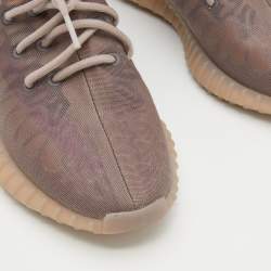 Pre Owned Yeezy x Adidas Beige Mesh Boost 350 V2 Mono Mist Low Top Sneakers Size 43 1/3