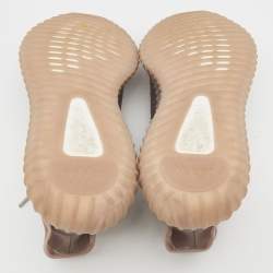 Pre Owned Yeezy x Adidas Beige Mesh Boost 350 V2 Mono Mist Low Top Sneakers Size 43 1/3