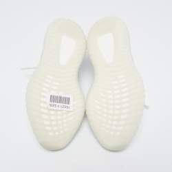 Pre Owned Yeezy x Adidas Light Blue Mesh Boost 350 V2 Mono Ice Sneakers Size 44