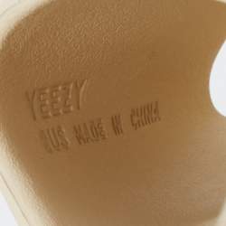 Pre Owned Yeezy x Adidas Beige Rubber Slide Pure Sandals Size 42