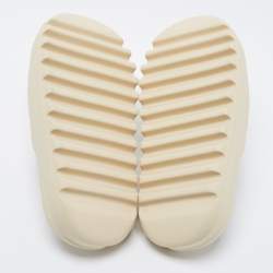 Pre Owned Yeezy x Adidas Beige Rubber Slide Pure Sandals Size 42