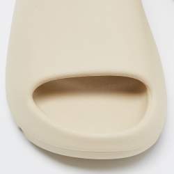 Pre Owned Yeezy x Adidas Beige Rubber Slide Pure Sandals Size 42