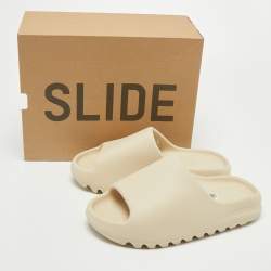 Yeezy x Adidas Cream Rubber Bone Slides Size 42