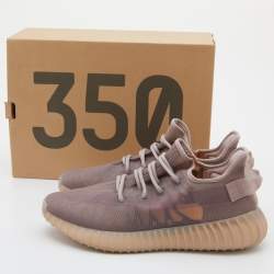 Pre Owned Yeezy x Adidas Purple Mesh Boost 350 V2 Mono Mist Sneakers Size 44