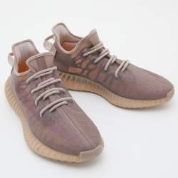 Pre Owned Yeezy x Adidas Purple Mesh Boost 350 V2 Mono Mist Sneakers Size 44