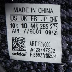 Yeezy x Adidas Black/Grey Knit Fabric and Mesh Boost 350 V2 Sneakers Size 44 2/3