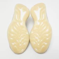 Pre Owned Yeezy x adiddas Grey/Brown Knit Fabric Boost 380 Sneakers Size 46 2/3