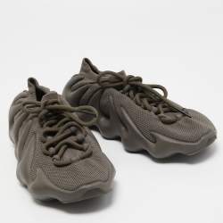 Pre Owned Yeezy x Adidas Green Knit Fabric YEEZY 450 "Cinder" Sneakers Size 39 1/3