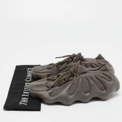 Pre Owned Yeezy x Adidas Green Knit Fabric YEEZY 450 "Cinder" Sneakers Size 39 1/3