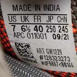 Pre Owned Yeezy x Adiddas Grey Knit Fabric Boost 350 v2 Sneakers Size 40