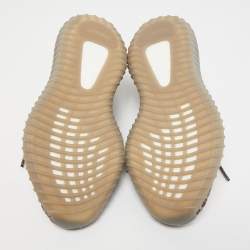 Pre Owned Yeezy x Adiddas Grey Knit Fabric Boost 350 v2 Sneakers Size 40