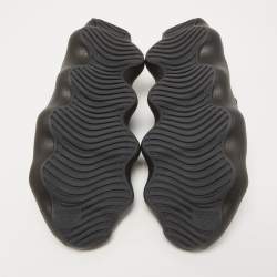 Pre Owned Yeezy x Adidas Black Knit Fabric and Rubber Yeezy 450 Dark Slate Sneakers Size 38 2/3